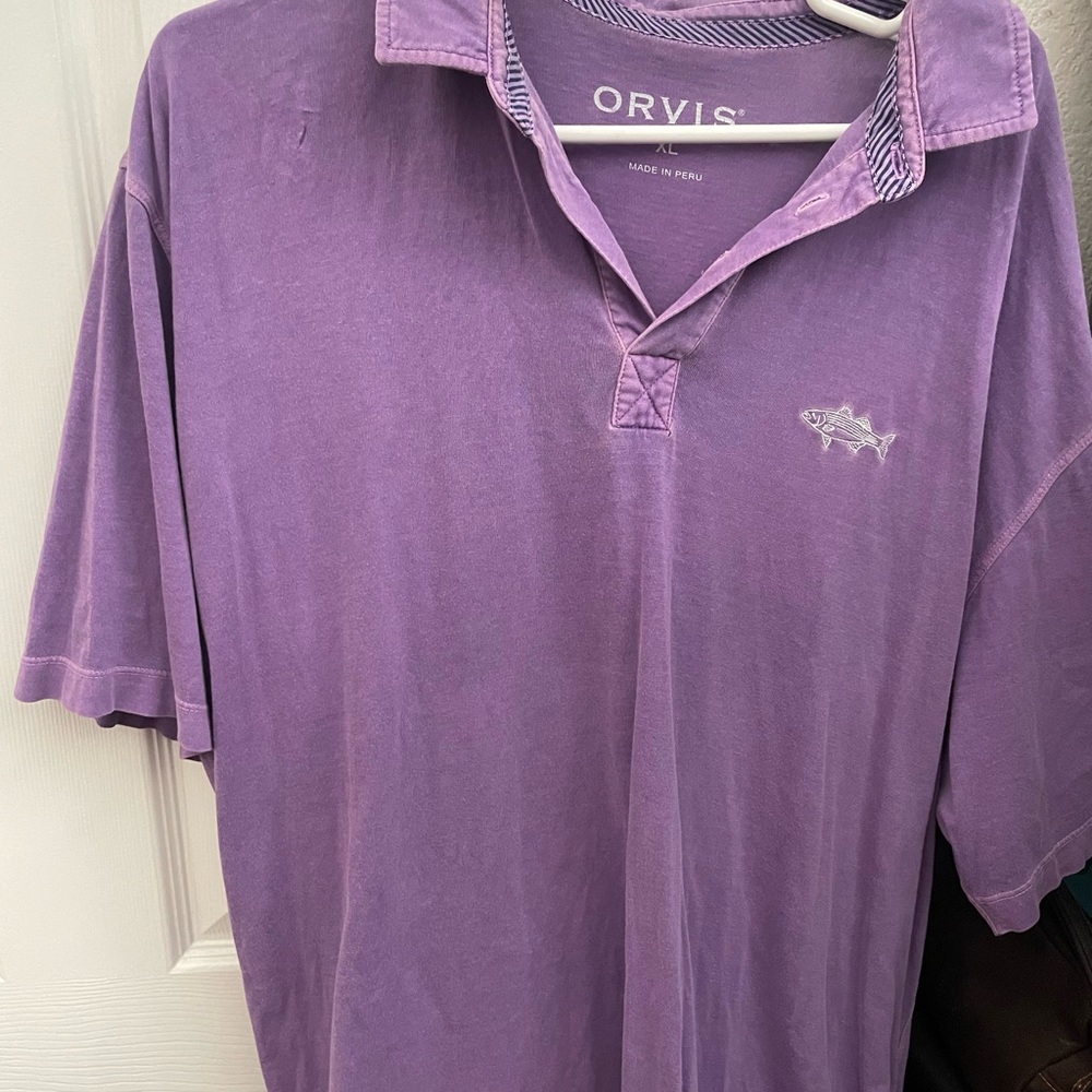 Orvis Lavender Polo Shirt for Men